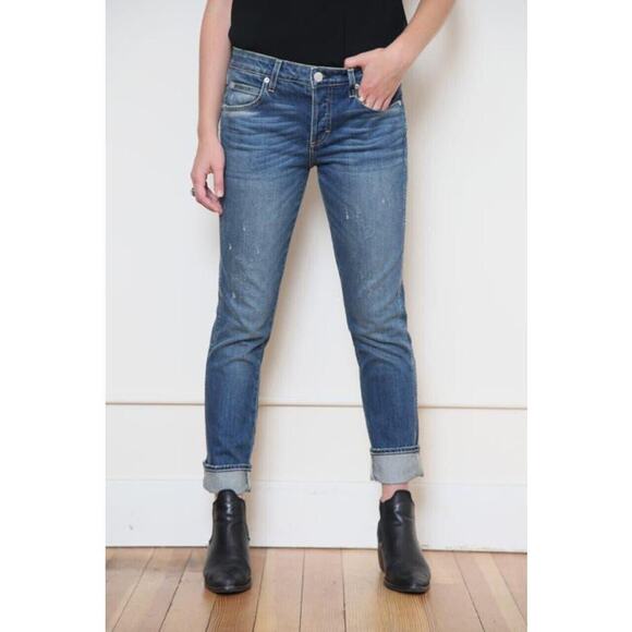 AMO Jeans Tomboy Sz 27 in Dive Bar Button Fly Fray Hem 27x25” - Picture 3 of 16